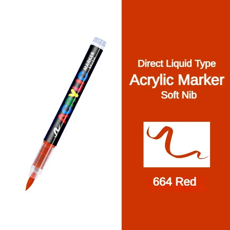 Vibrant 16-Color Acrylic Paint Brush Pens for Creative DIY Art Projects
