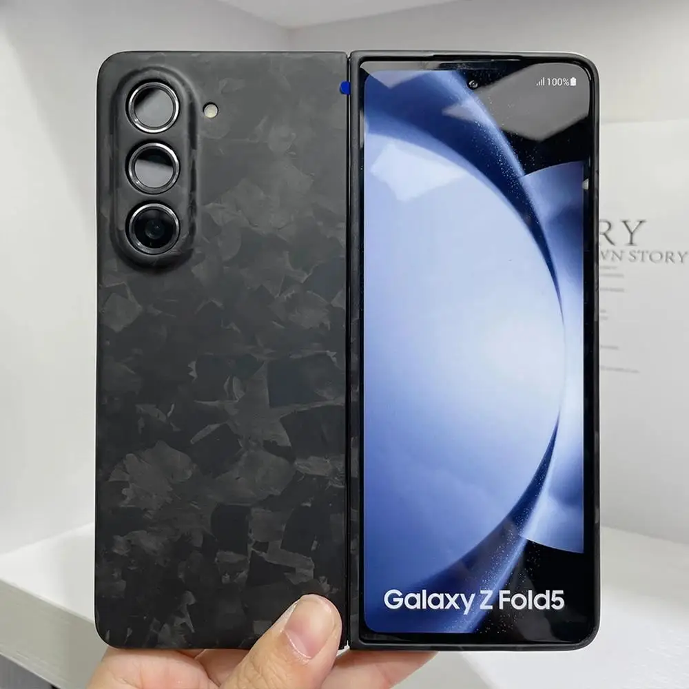 New Aramid Carbon Fiber Case For Samsung Galaxy Z Fold 5 Fold5 Case Ultra-thin Anti-drop CASE Cover