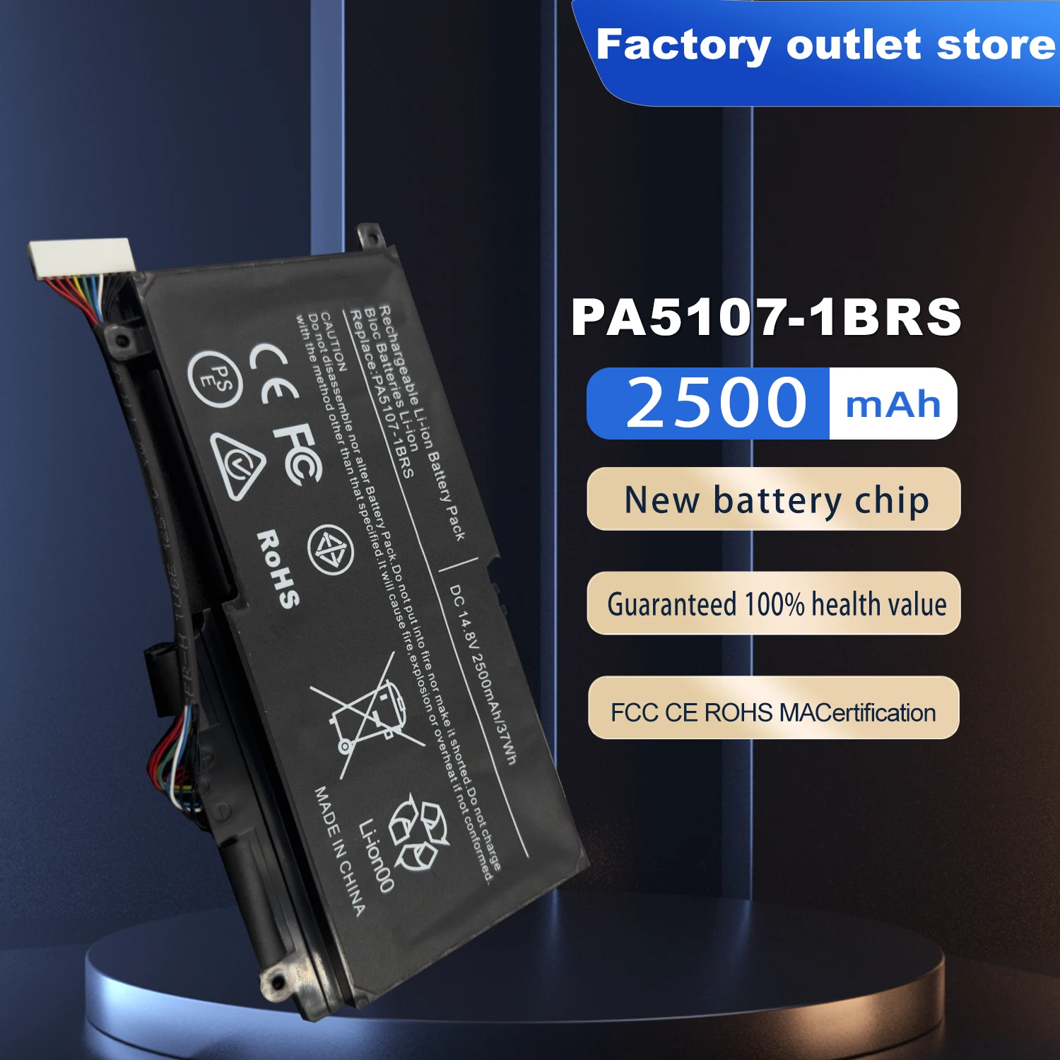 

PA5107-1BRS Laptop Battery For Toshiba L45 L45D L50 S55 P55 L55 L55T P50 P50-A S40-A S40DT-A S40T-A