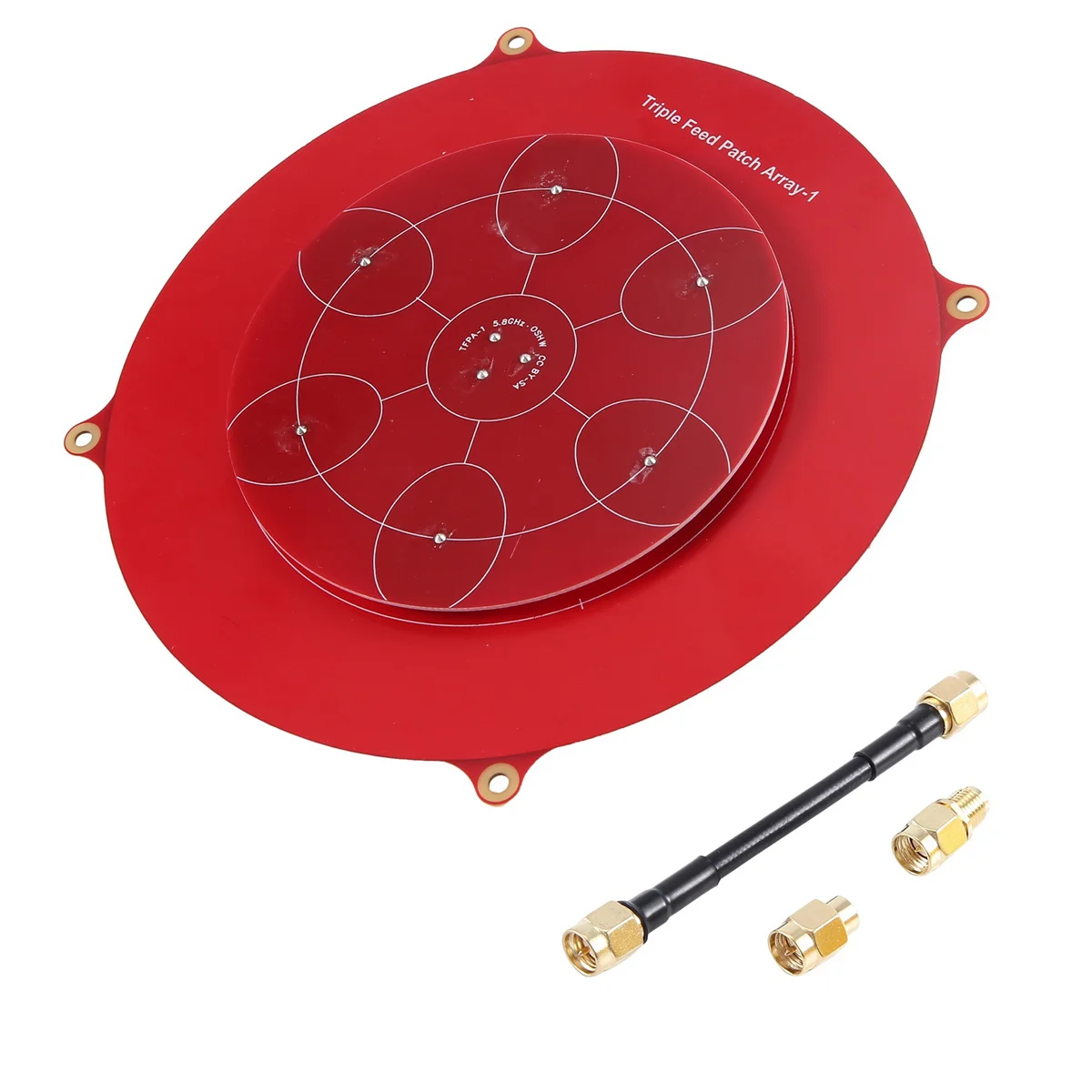 150mm Triple Feed Patch 5.8GHz 14DBi Pagoda Array FPV Antenna for RC Drone Rare