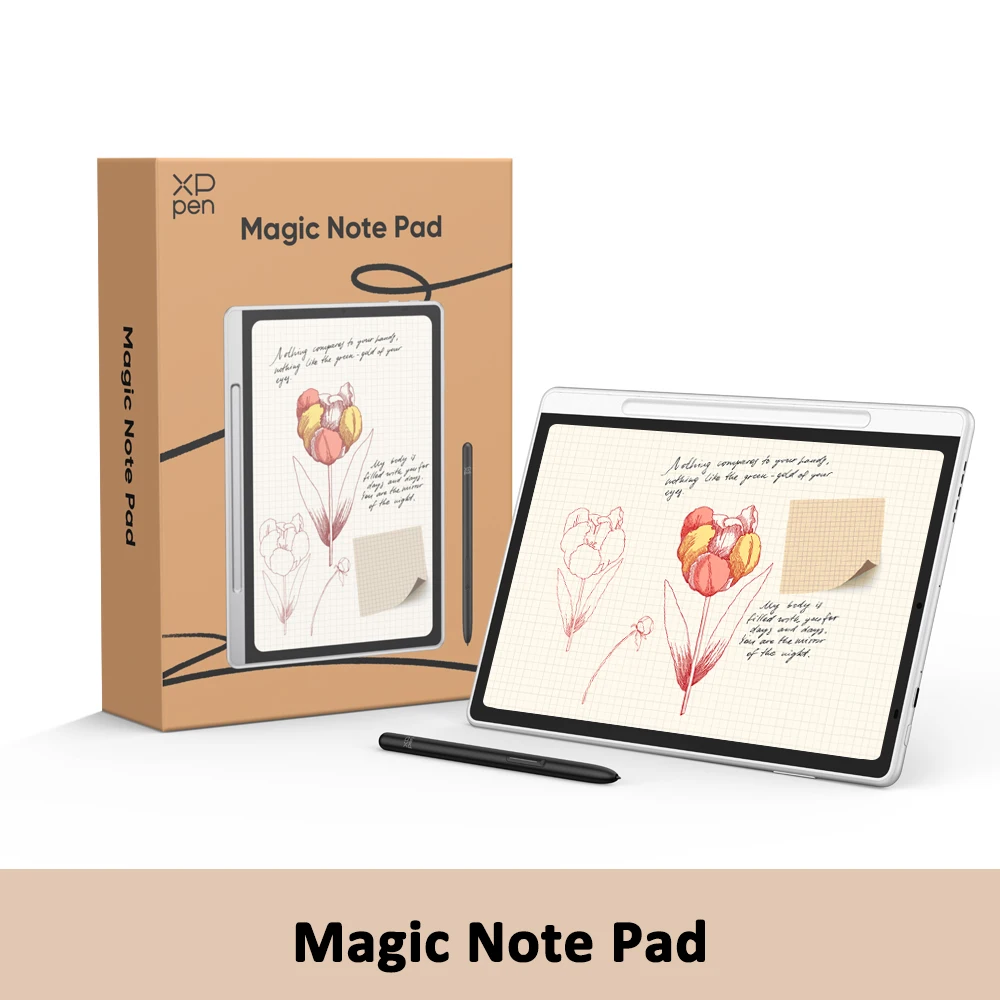 XPPen Magic Note Pad Android 14 White Graphic Tablet Business