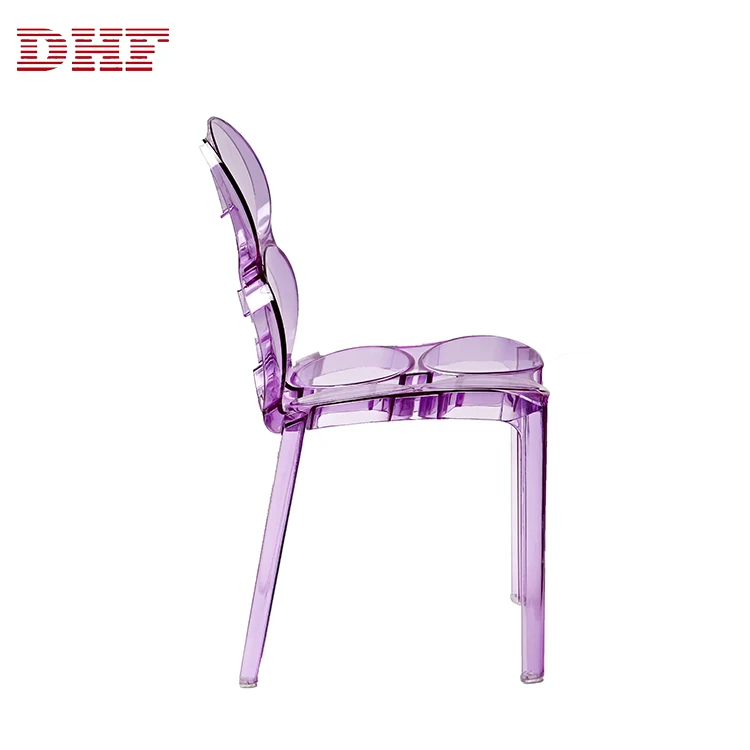 

Wholesale Clear Stacking Pretty Ghost Acrylic Dinning Chair clear