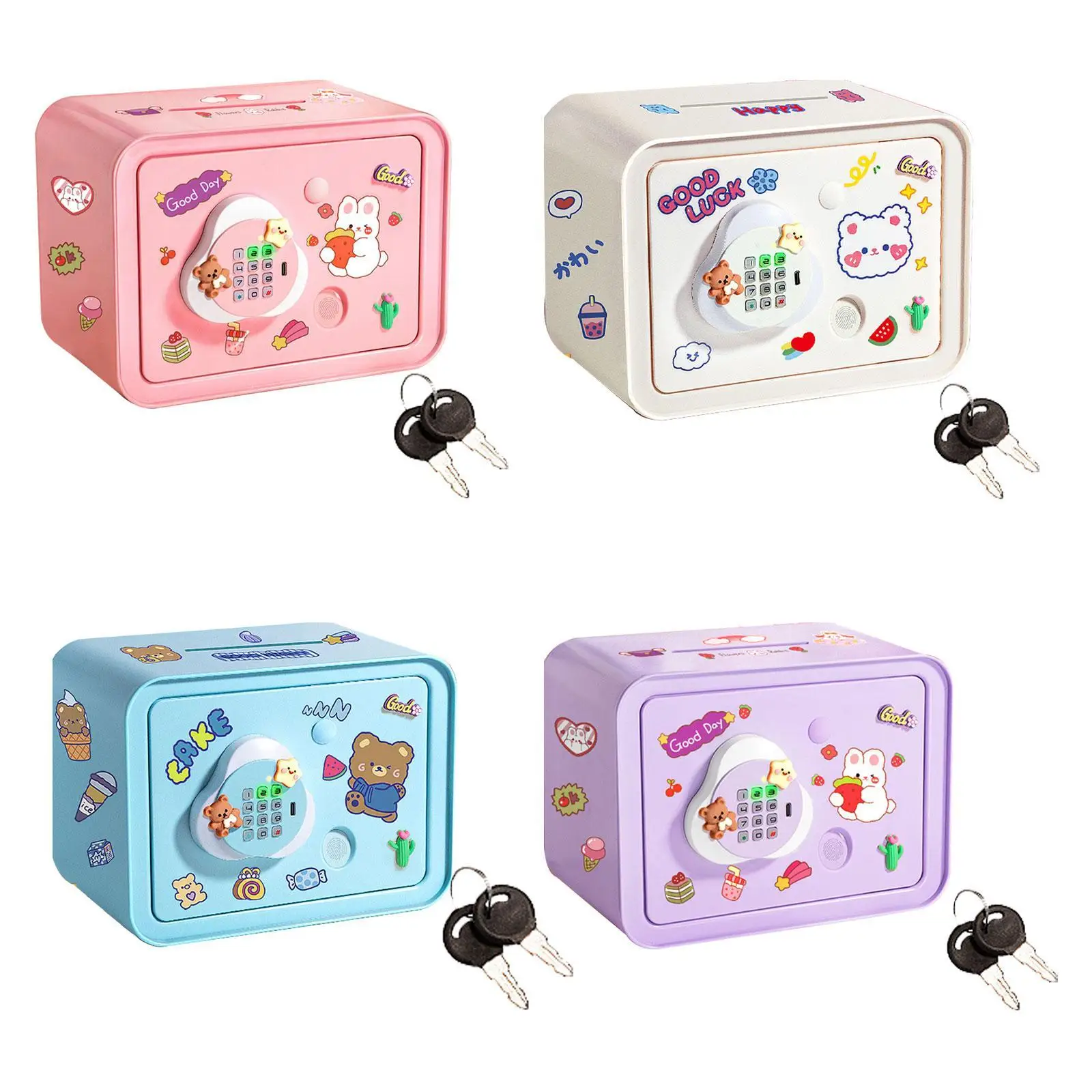 Cartoon Money Bank with Password Protection for Kids Educational Savings Toy