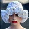Handmade Knitting Pullover Hat Muli-color Lace Lotus Leaf Edge Woolen Hat Fashioable Street Style Hip-hop Hat 5