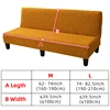 LANMOLIFE Jacquard sofa bed cover Solid Color No Armrest sofa bed covers High Elastic Collapsible Furniture Protection covers 6