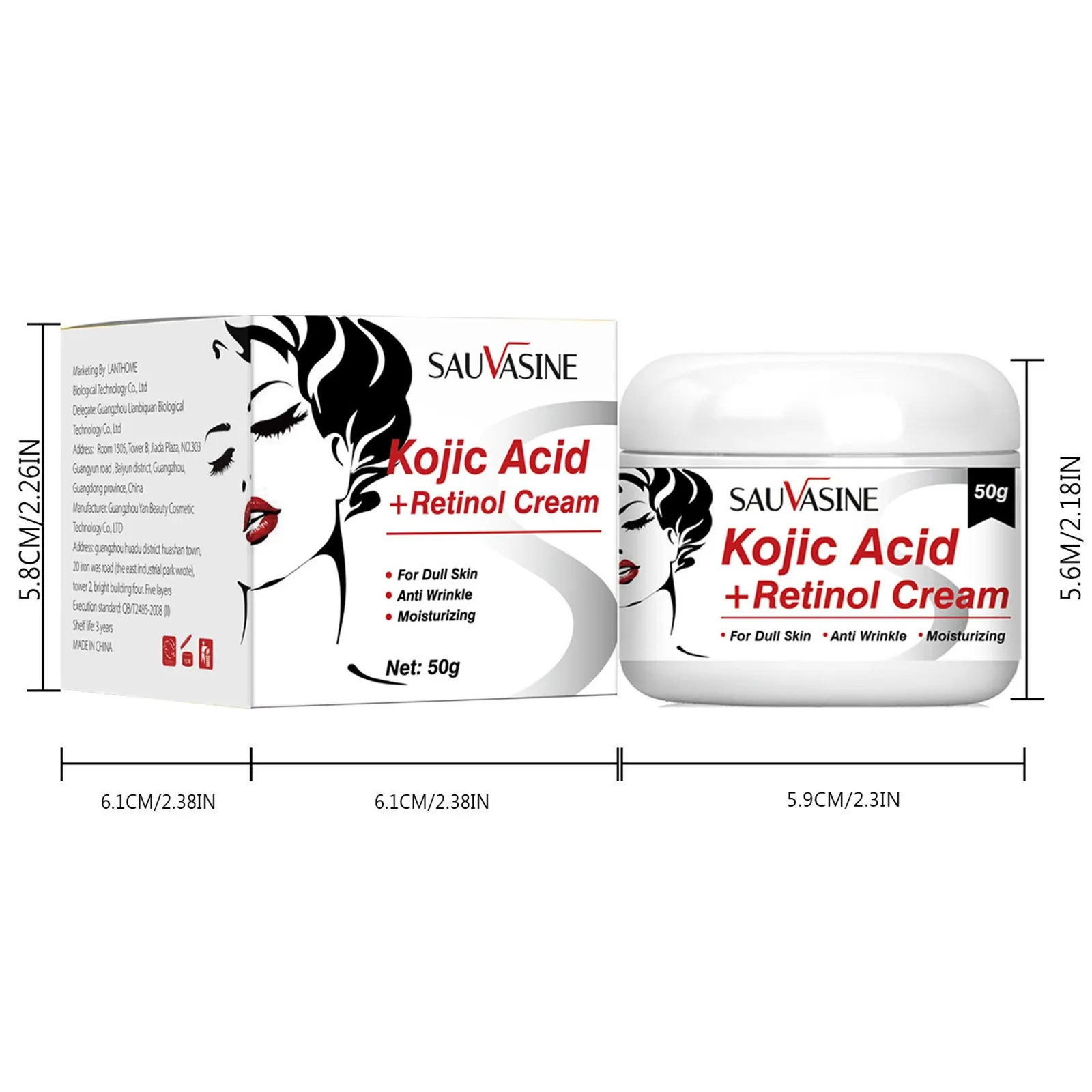 New Natural Kojic Acid Cream Skin Care Restores Youthful Skin Hot products popular choice Showing Charm Gifts For Friends