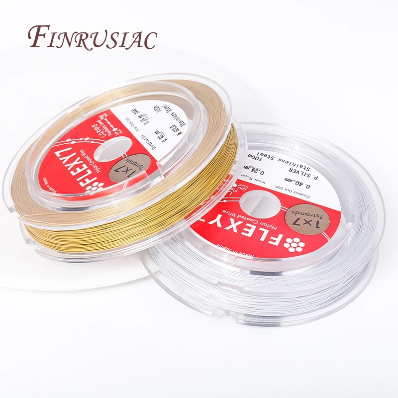 0.4MM DIY Handmade Resistant Strong Soft Line Stainless Steel Tiger Tail Beading Wire for Jewelry Making Accessories beading wire