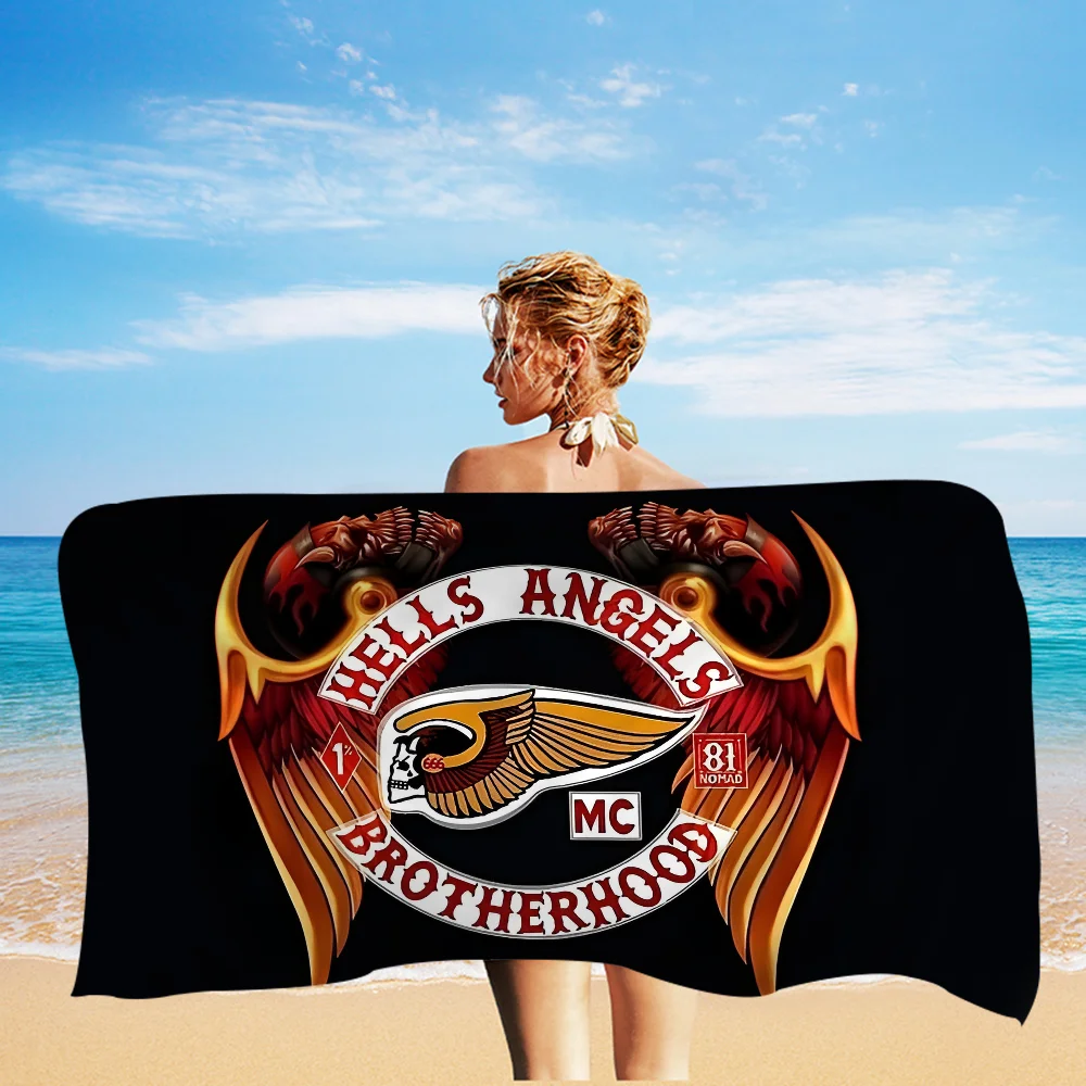 Hell Angels Cartoon Beach Towel Cute Kawaii Room Decor Bath Girls Children Hand Towels For Bathroom Shower 6