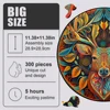 Wooden Puzzle For Adults Reindeer Puzzles Round Shape Animal Wood Puzzle Fun Challenging Deer Puzzles Gifts For Children Guest 2