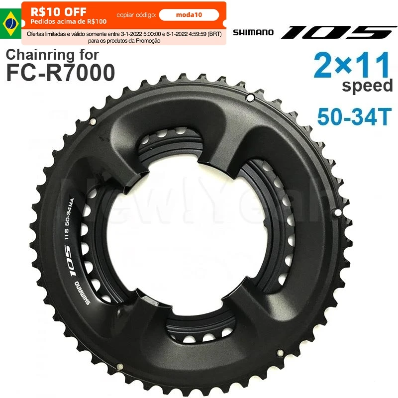 Звездообразная звезда SHIMANO 105 R7000 2x11v 50T 52T 53T 34T 36T 39T для коридора (черная) 2x11 speedP.C.D.