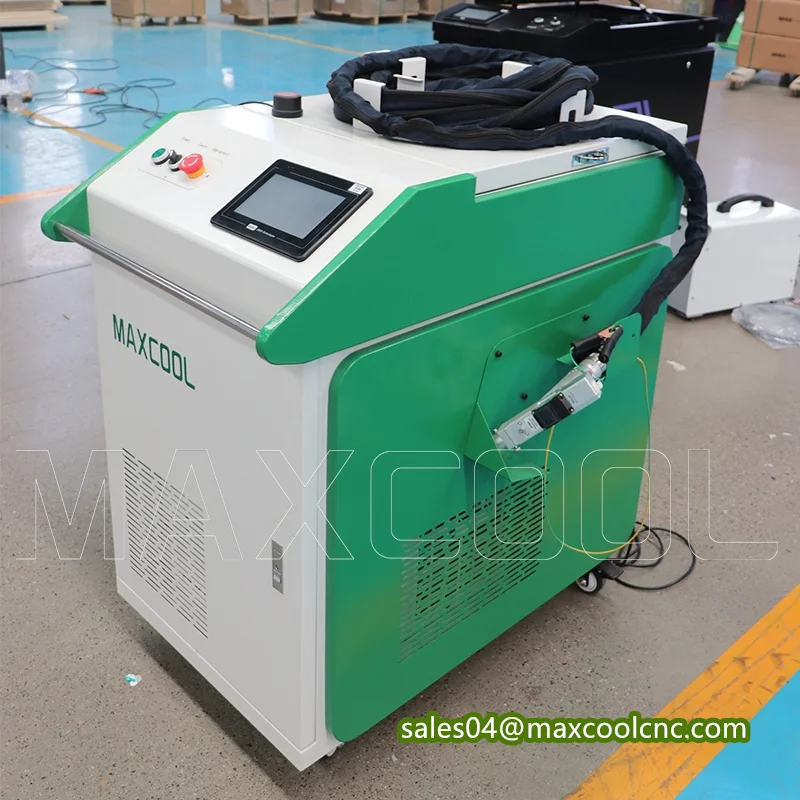 

Машина для лазерной очистки Maxcool, удаление масляных пятен и краски, 3000 Вт, волоконный лазерный очиститель для очистки ржавой металлической поверхности