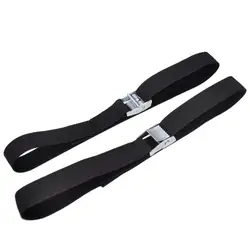 Black Buckle Tie - Down Cargo Straps - Heavy - Duty Luggage and Bag Securing Belts (2 - Pack, 40cm) (2Pcs)