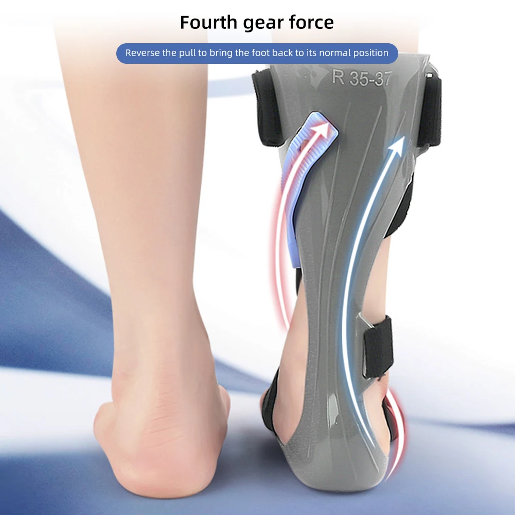 Adjusted Afo Foot Drop Brace Splint Ankle Foot Orthosis Walking with Shoes or Sleeping for Stroke Hemiplegia 1Pcs