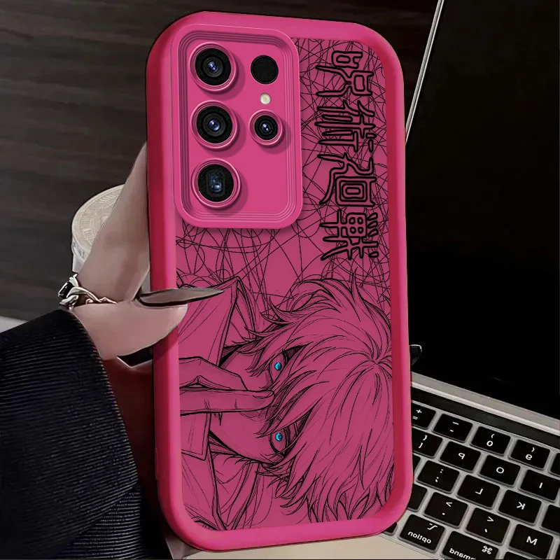Satoru Gojo Messy Doodle Linework Soft Phone Case