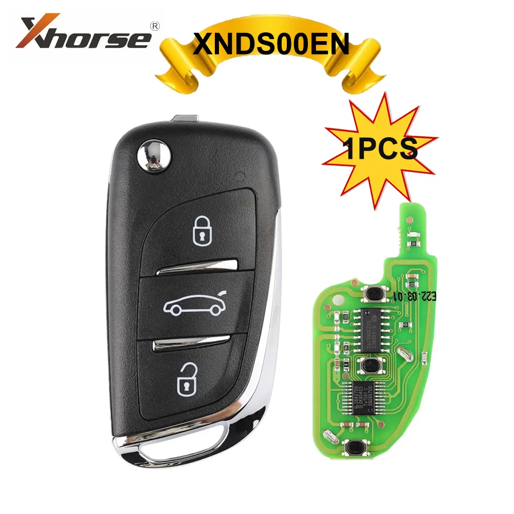 Xhorse Xnds00En Ds Tipo Vvdi Wireless Universal Remote Key 3 Pulsanti Xn Per Vvdi Mini/Key Tool Max Key Prpgrammer