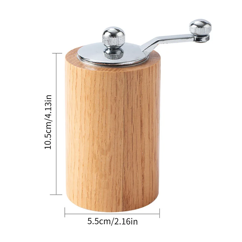 Manual Pepper Grinder Wooden Salt Grinder for Kitchen Spice Pepper Mills Adjustable Coarseness Grinding Kitchen Gadgets