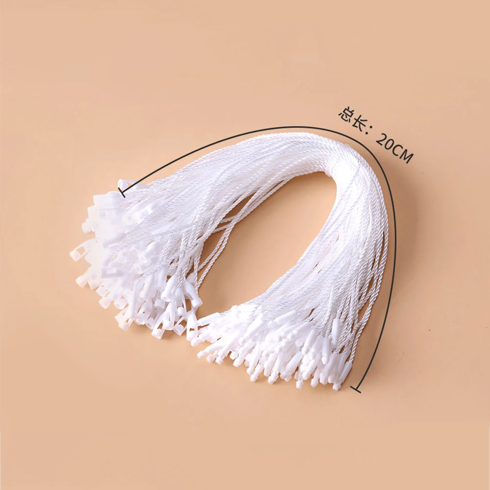 Clothing Accessories Polyester Rope Plastic Tags 100PC/lot