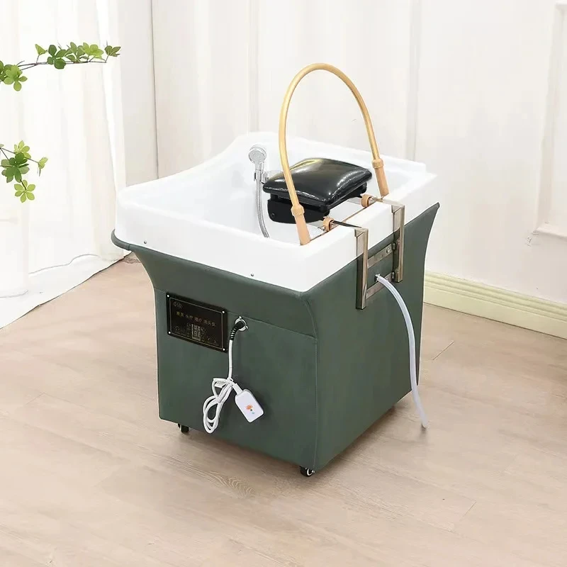 

Уход за волосами в салоне красоты, раковина для шампуня с постоянной температурой воды, раковина для очистки без воды с подвижной головкой