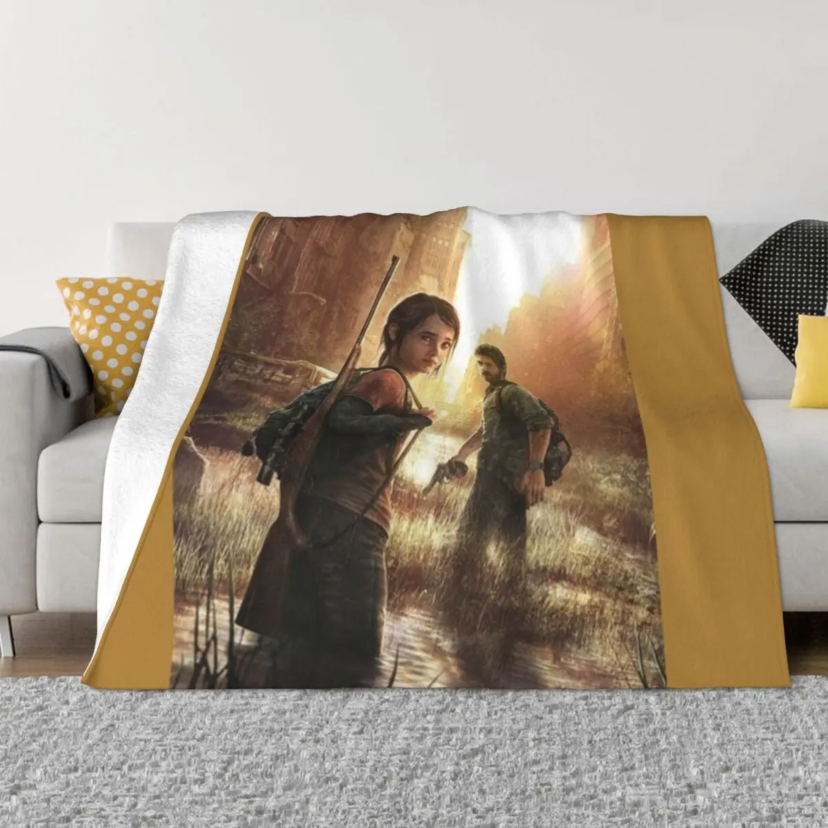 

The Last Of Us Throw Blanket Flannel Fabric cosplay anime Moving Blankets