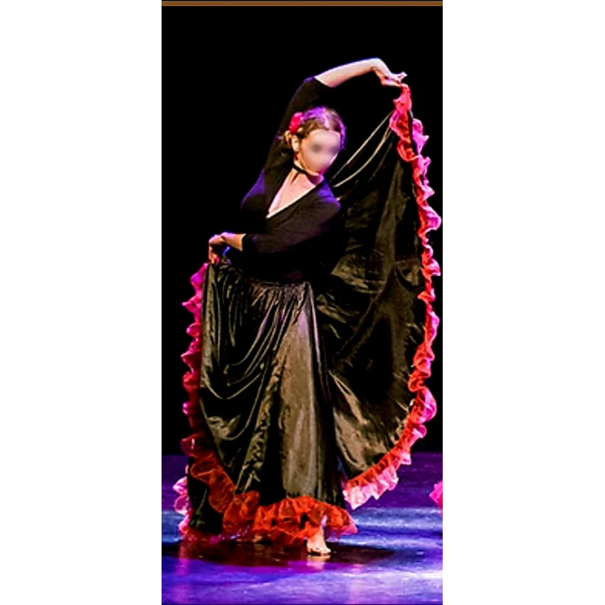 Woman Flamenco Skirt Spanish Traditional Costume