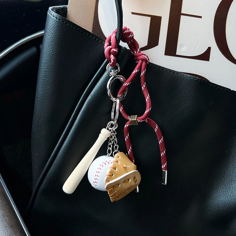 Customized Handmade Baseball Keychain with Rope Tassel - Unique Accessory and Gift