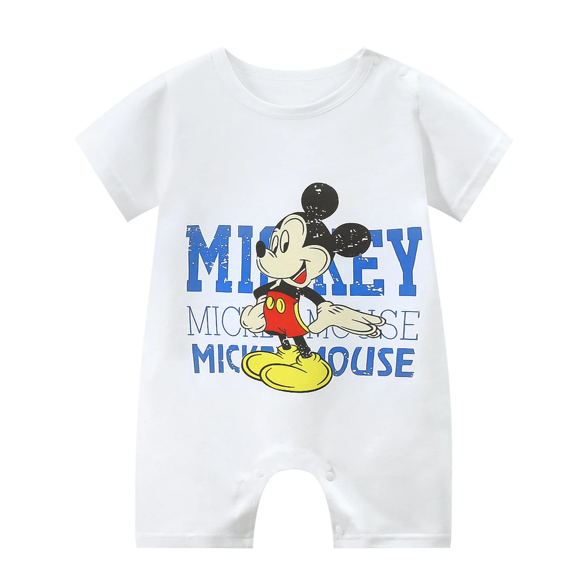 Brand Disney Baby Striped Romper Causal Kids Jumpsuits Baby Boys Girls Romper Sleepwear New Born Infant Girl Clothes 3mto 24m