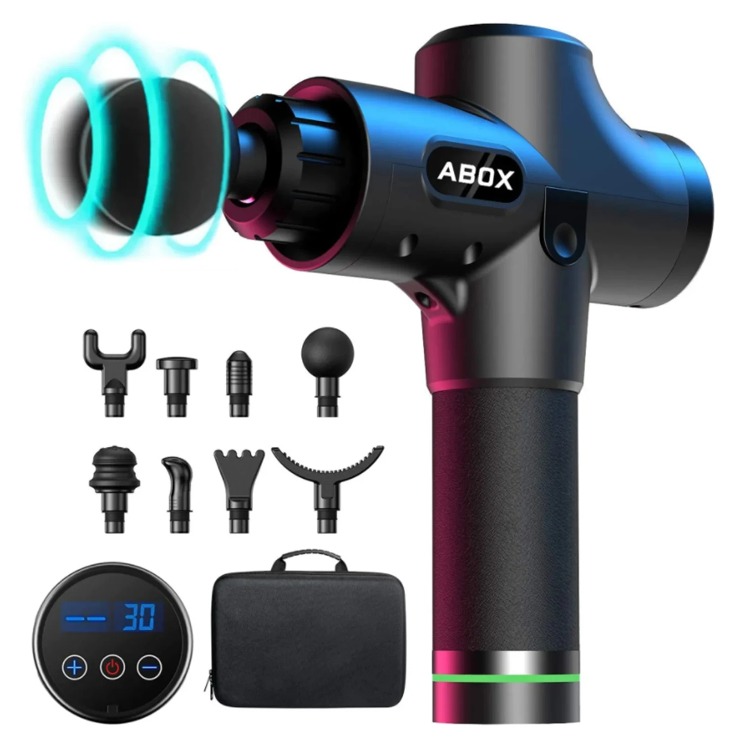 ABOX Massage Gun Deep Tissue Massager Therapy Body Muscle Stimulation