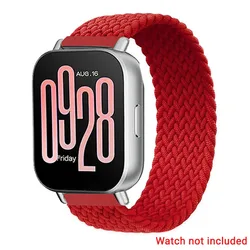 Braided Elastic Nylon Strap for Smartwatches - Solo Loop Design (R)
