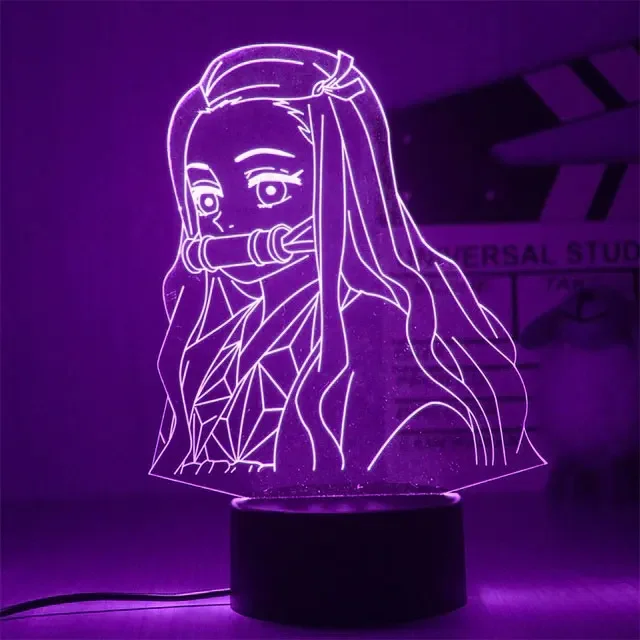 Demon Slayer Tanjirou Nezuko Led Light Anime For Child Bedroom Decor Night Light Birthday Gift Room Zenitsu Desk 3D Lamp