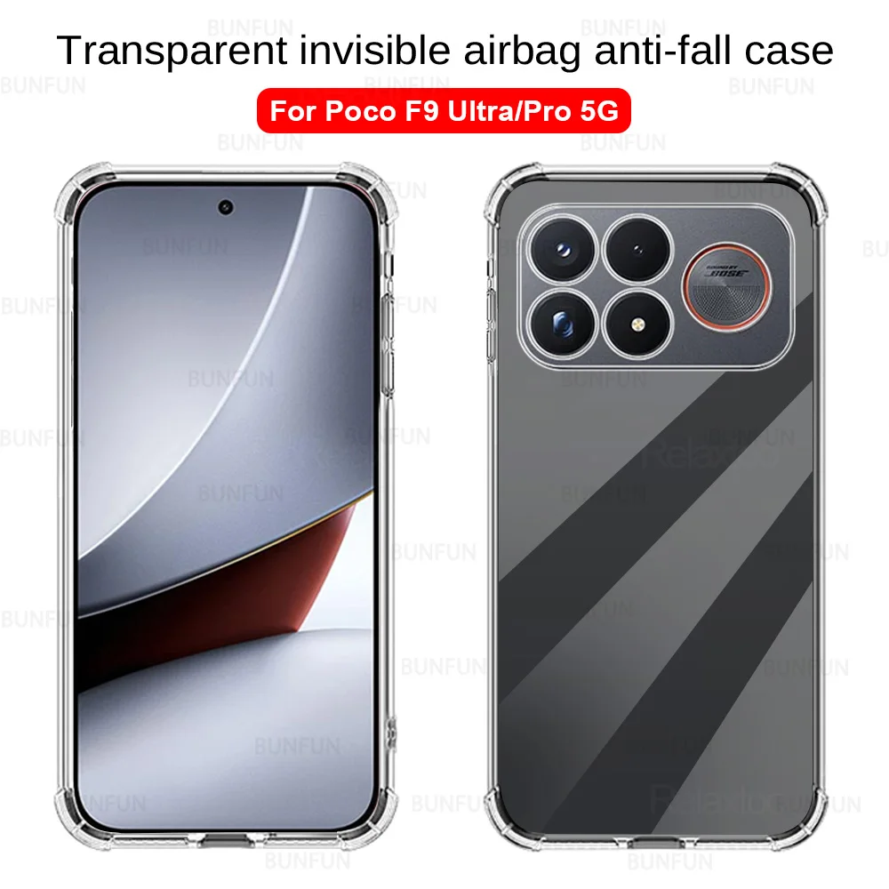 Clear Airbags Soft Silicone Anti-Shock Back Cover Case