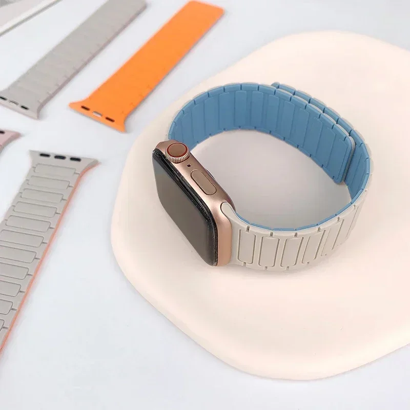 Silicone Magnetic Loop Watch Band Replacement Strap