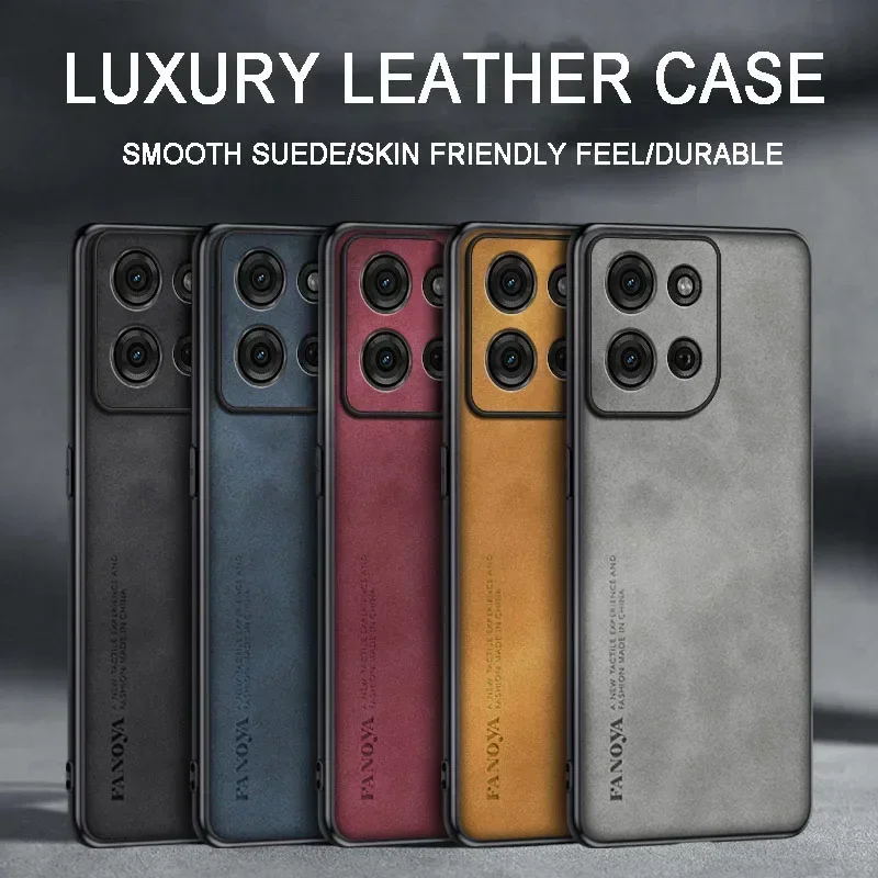 Luxurious Sheepskin Leather Phone Case with Matte Silicone Finish