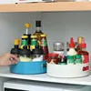 360 Rotating Tray Kitchen Storage Containers for Spice Jar Snack Food Tray Bathroom Storage Box Non Slip Cosmetics Organizer 1