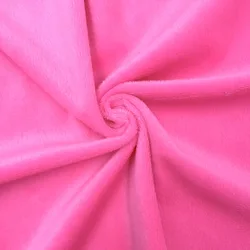 Large Solid Color Plush Velvet Fabric - Super Soft DIY Textile for Cushions, Pillows, Blankets, and Home Decor (Pink)