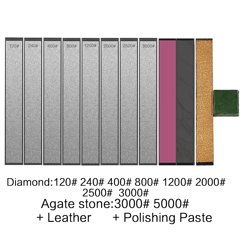 Diamond Stone Whetstone Bar Knife and Scissors Sharpener - Razor Polished Kitchen Sharpening Tool