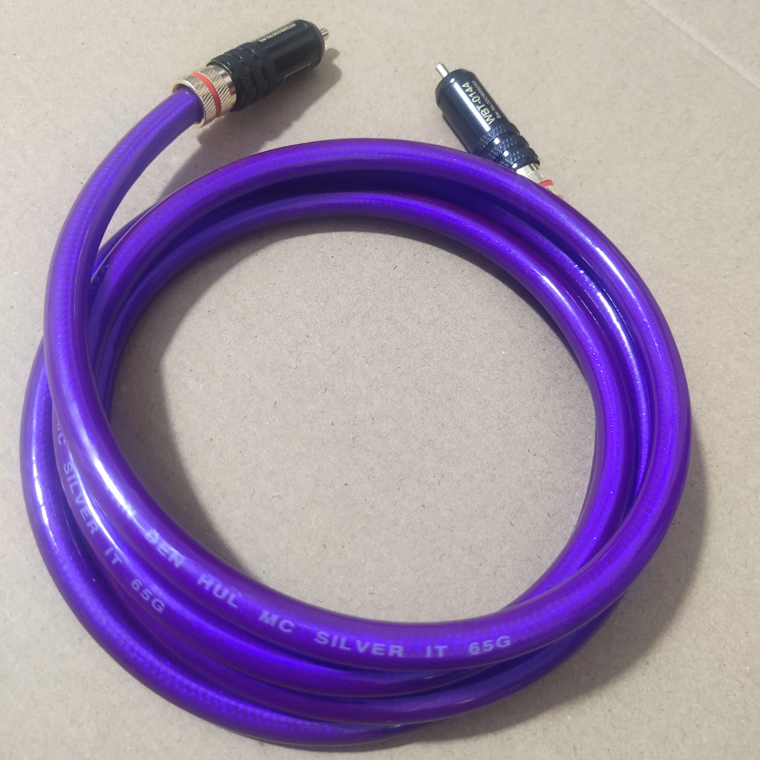 Holland Van Den Hul Vdh 75digital Cabo Coaxial Digital Dac Spdif Prata Cabo Decodificador Rca Linha Fio de Áudio Estéreo com Plugue Wbt0144 - Image 3