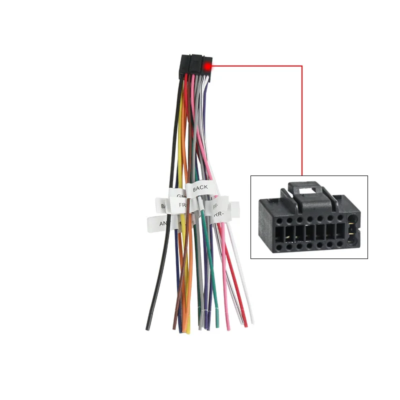 Car Stereo Radio ISO Cable Adapter 16 Pin Plug Female Connector Wiring Harness Automobile Accessories for NEW Pioneer car radio