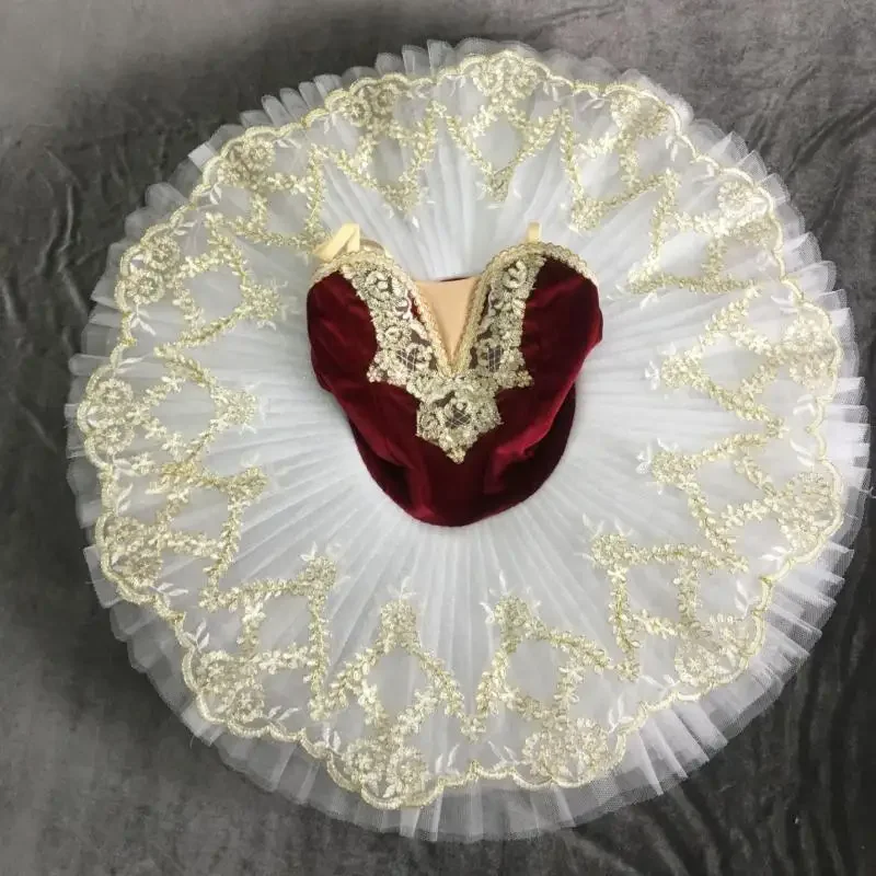 Professional Ballet Tutu Girls Blue Pink Platter Pancake Tutu Ballerina Party Dress Adult Women Child Kids Ballet Dance Costume