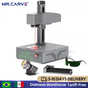 MR.CARVE M1 Pro (Premium Package) Fiber Laser Marking Machine,All Metal  Laser Engraver Machine with(70mm*70mm), 2 in 1 Industrial Grade & Craft  Grade