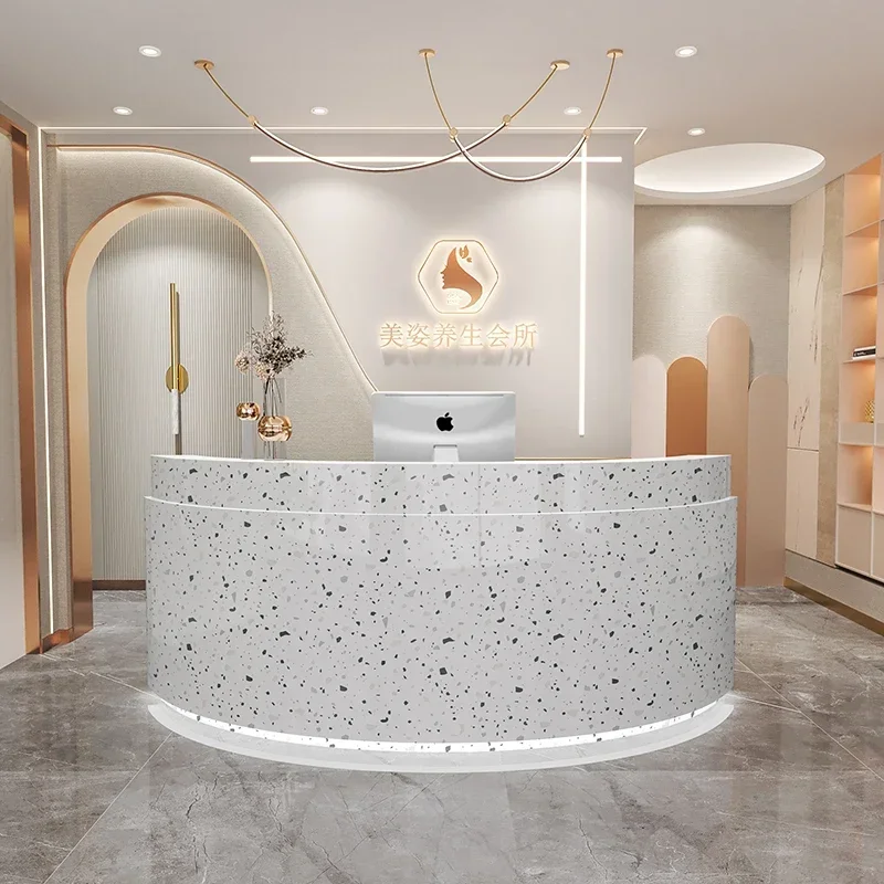 Furniture For Reception Entrances Tables Restaurant Desk Luxury Stores Hairdressing Counters Small Store Business Receiption Spa