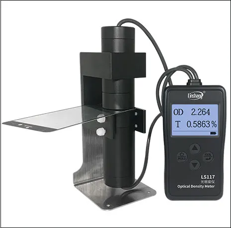 2 in 1 Light Transmission Meter Optical Densimeter with Digital Density Meter Tester Gauge
