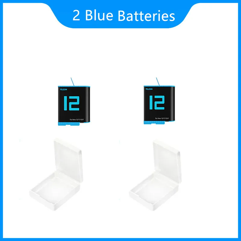 2 Blue Batteries