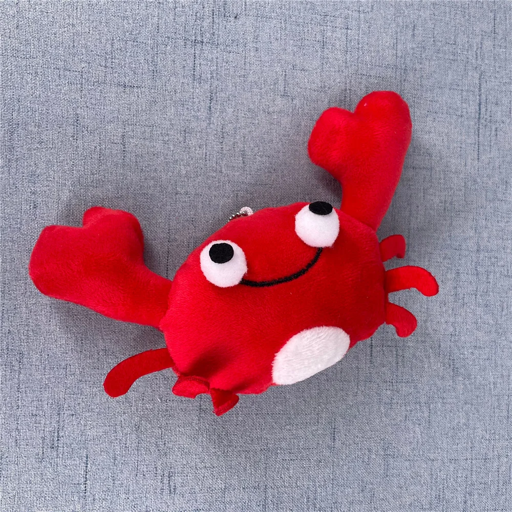 かわいい 13 センチメートルカニぬいぐるみ、ロブスターぬいぐるみキー