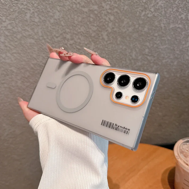 Luxury Magnetic Wireless Charge Magsafe Case - Slim Label Cover