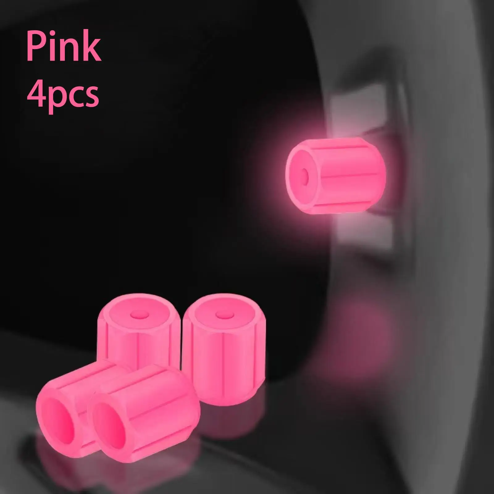 4PCS Auto Ventil Kappen Reifen Leucht Ventil Stem Air Staub Felge Abdeckung Glow In Dark Rad Hub Styling Werkzeug zubehör – Detail 25