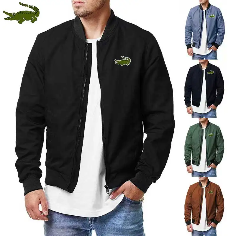 

Новая брендовая мужская куртка с воротником-стойкой, мужская куртка с длинным рукавом, женская модель, облегающая повседневная спортивная куртка