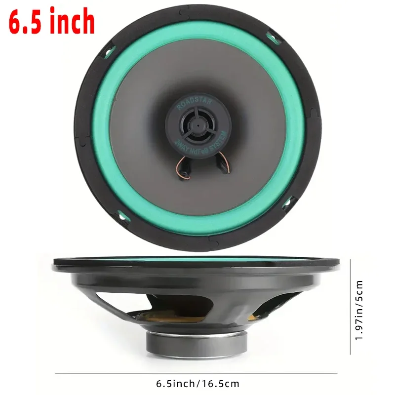1 Stück 4/5/6,5-Zoll Universelle Koaxial-Autolautsprecher, High-Fidelity-Autoaudiosystem, Vollbereichs-Subwoofer Verbessert den Klang im Auto – Detail 3