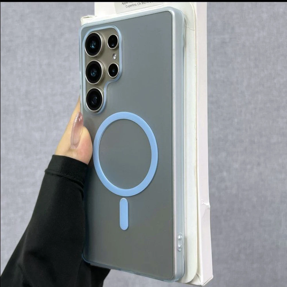 Ultra Thin Matte Clear Magnetic Phone Case - Hard PC Cover