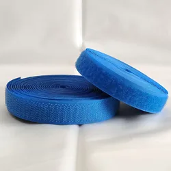 Colorful Reusable Hook & Loop Strips | Versatile Nylon Tape for DIY Projects & Home Decor (Blue 20mm)