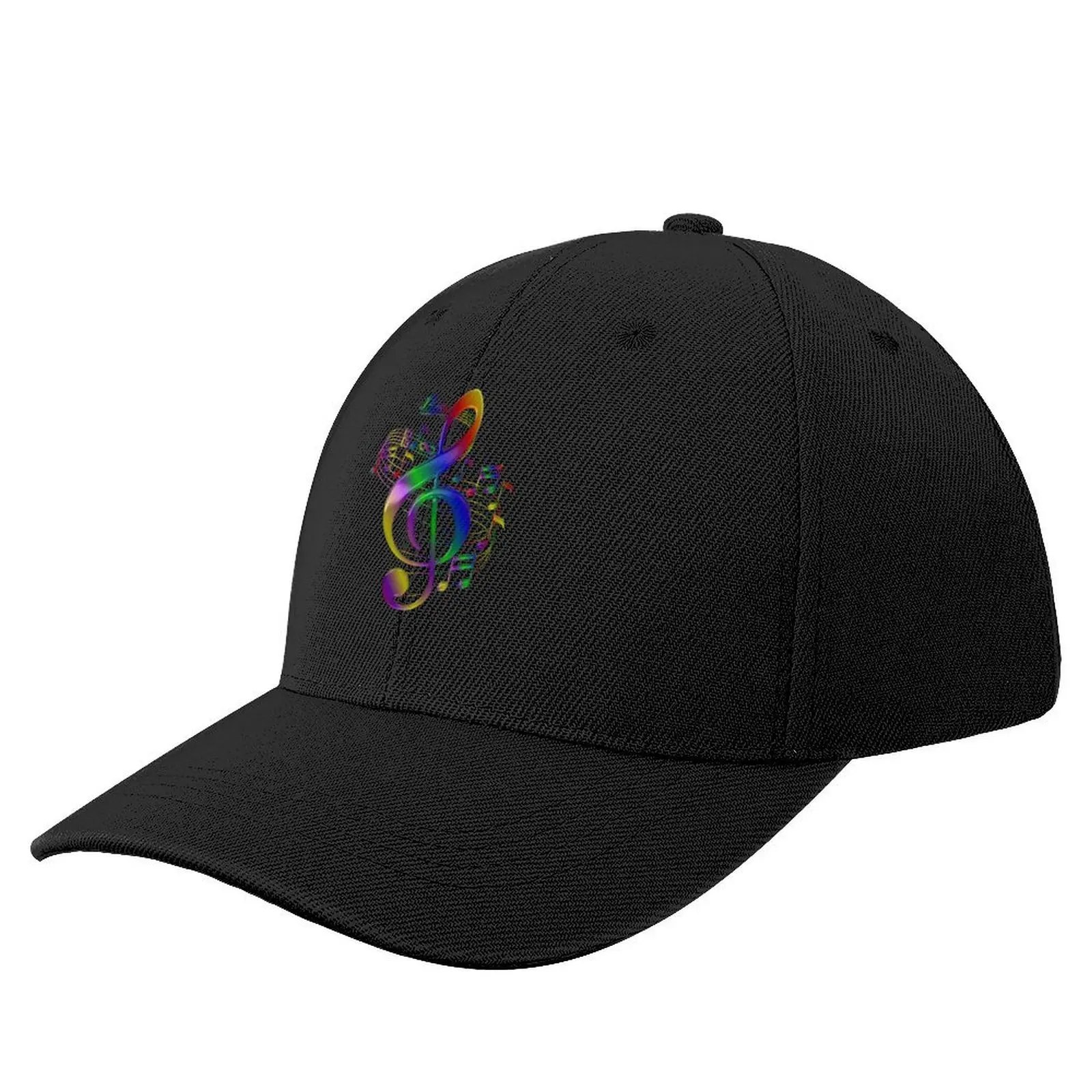 

Colorful Treble Clef With Music Notes Baseball Cap fishing hat Streetwear Women's Hats 2024 Men's